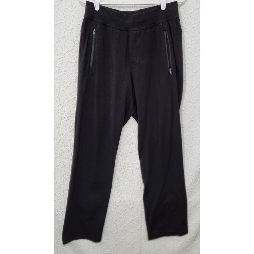 Lululemon Athletic Pants Mens Medium Black Reflective Zipper Pockets Sporty